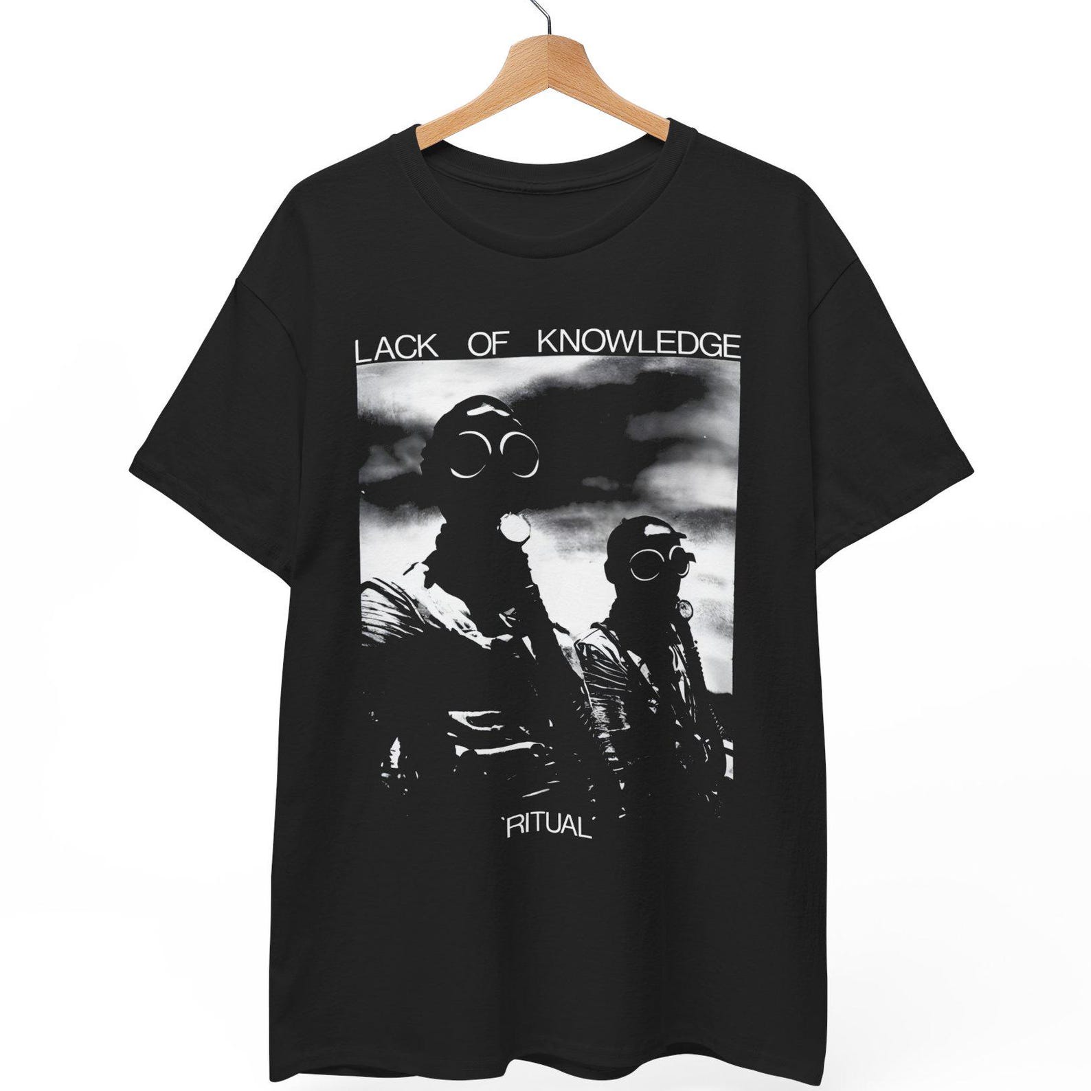 Lack Of Knowledge Ritual EP T-Shirt, Anarcho Punk Graphic Top L