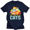 Yep I Talk To My Cats Graphic T Shirts Funny Cat Tshirt Black Oversize T-shirt Fashion Harajuku T-shirts Women Men Brand T-shirt