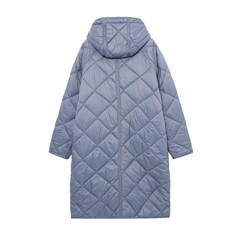 Western Style 2022 Autumn and Winter New European and American Versatile Women Clothes Long Version Hood Cotton-padded Jacket Outerwear 2969249 400