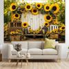 Multi Functional Sunflower and Rose Garden Photography Background - Home Decoration, Birthday, and Other Occasions