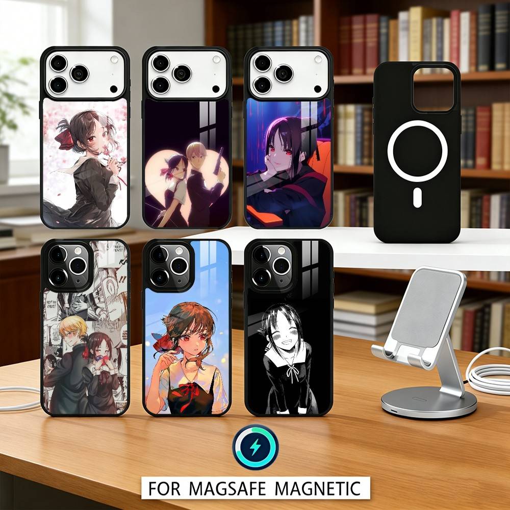 1PC The Enchanting Shinomiya K-Kaguya Phone Case Magnetic For iPhone17 16 15 14 13 12Pro Max For Magsafe Wireless Charging Cover