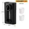 Wall Mounted Smart Mouthwash Dispenser with 2 Magnetic Cups USB-C Rechargeable Mouth Wash Machine For Household Bathroom