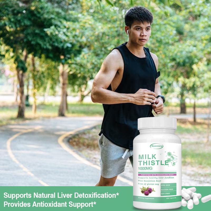 Milk Thistle 1000mg-w/ Dandelion Root Liver Support Liver Cleanse Detox & Repair