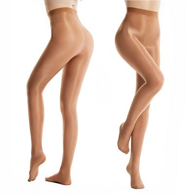 7 Women Slim Shaping Tights Shiny Oil Glossy Pole Yoga Dance Aerobics Reflective Stockings Sexy Pantyhose