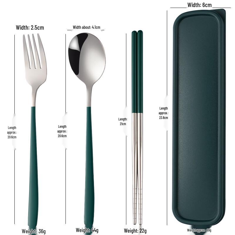 Abay Portable Stainless Steel Cutlery Set