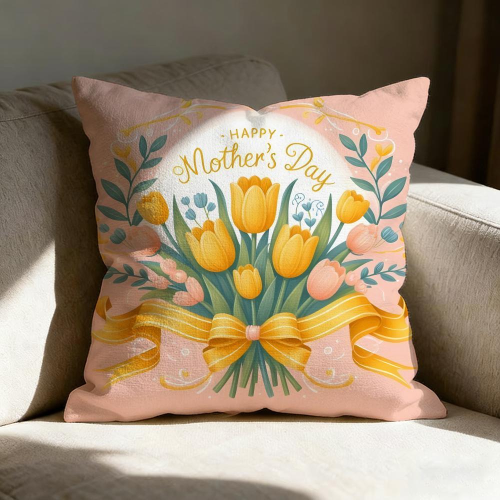 Mother's Day Pillow Case Pillowcase, Double-sided Printed, Sofa Cushion, Bedroom Headboard Pillow