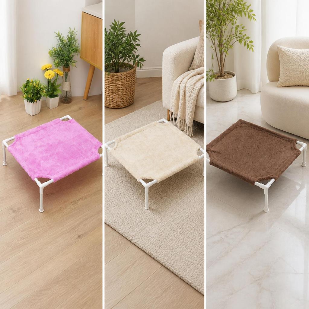 Raised Pet Bed with Removable Soft Cover Long-Lasting for Cats