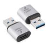 Mini adapter USB 3.1 do typu C, męski i żeński, złącze do szybkiego przesyłania danych i ładowania typu C, 10 Gb/s