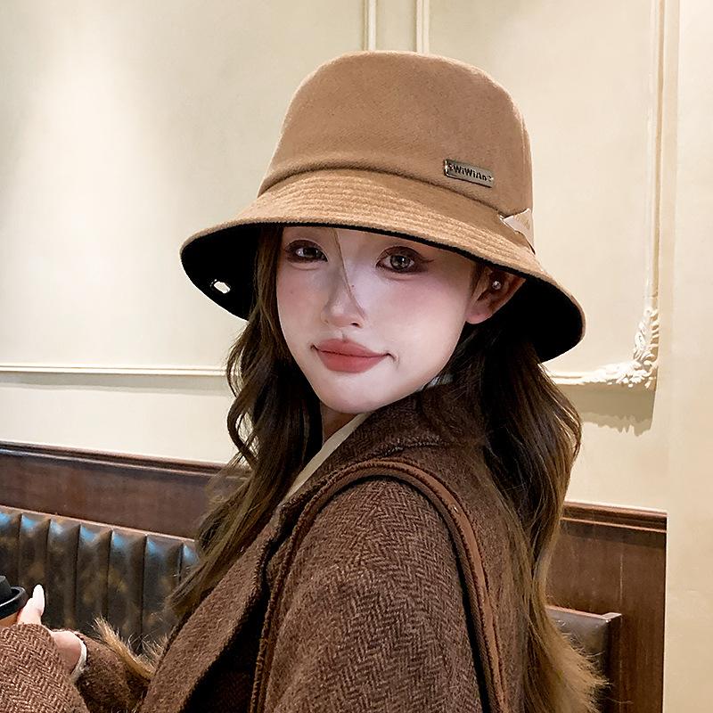 1pc Women's Elegant Bucket Hat,All Seasons Casual Breathable Comfortable Panama Cap,Suitable ForParties,Beach,Cafe,Vacation