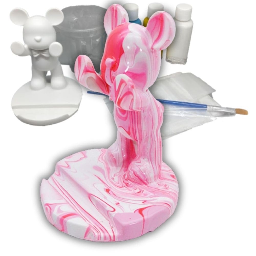 

Праздничный Независимый DIY Поделка с Подставкой для Смартфона для Девочек Начальной Школы и Набор из 3 Цветов Учеба/Подарок В форме Медведя Студенты, Мальчики, (розовый) розовый