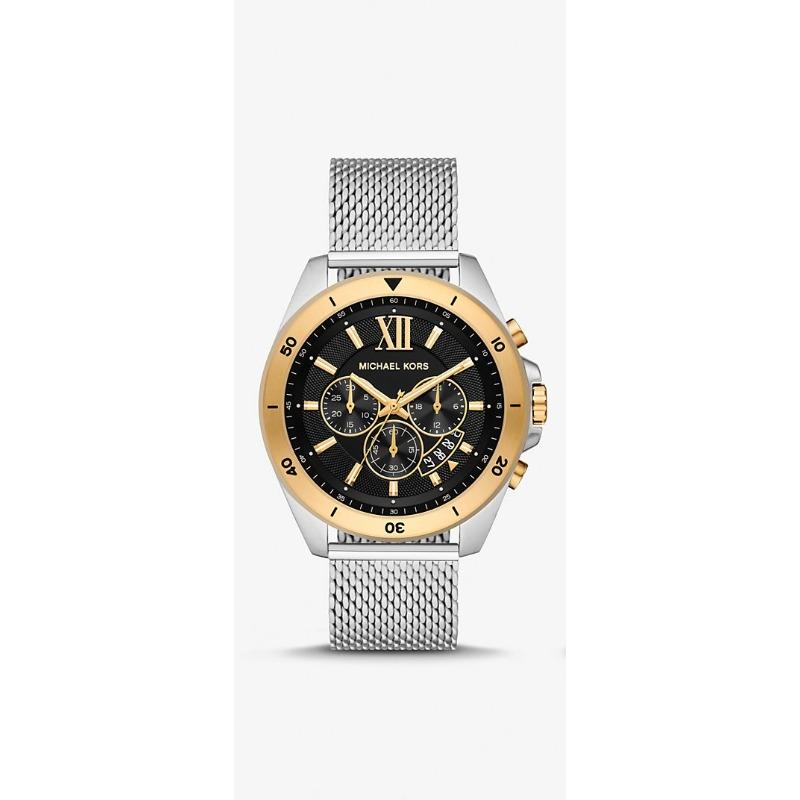 Michael Kors Oversized Brecken Two-Tone Mesh Watch Gift Set MK8961 коричневый