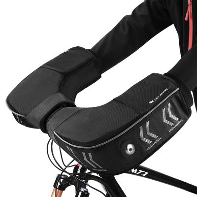 Zimní ochranné rukavice pro horská kola Plochá rukojeť Potah na řídítka silničního kola Tlustý odolný proti větru