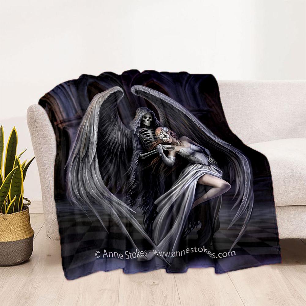 Gothic Style Blanket Soft Warm Cozy Suitable for Seaside Chair Office Four Seasons Universal Stylish Decor Suitable for Gifting Relatives and Friends