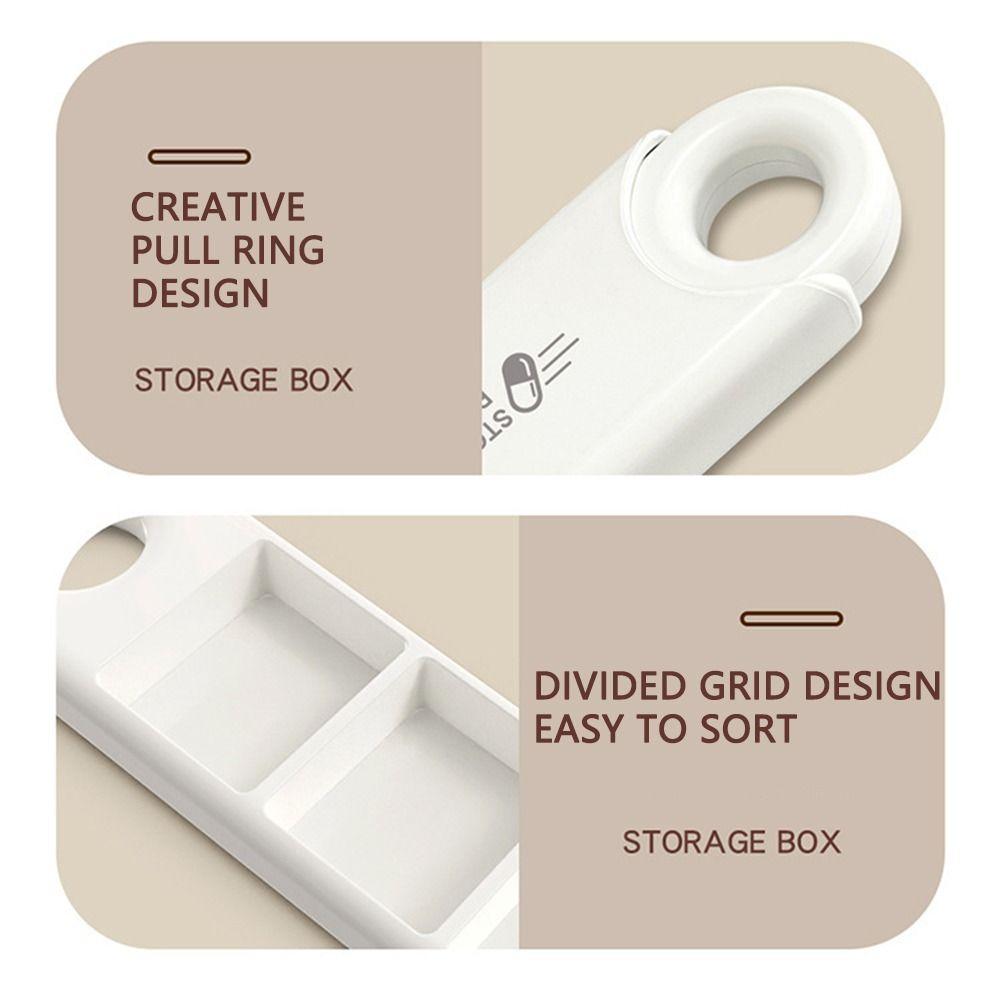 3 Compartment Daily Pill Organizer Portable Pill Storage Box Pocket Pill Case  Essential for Travel