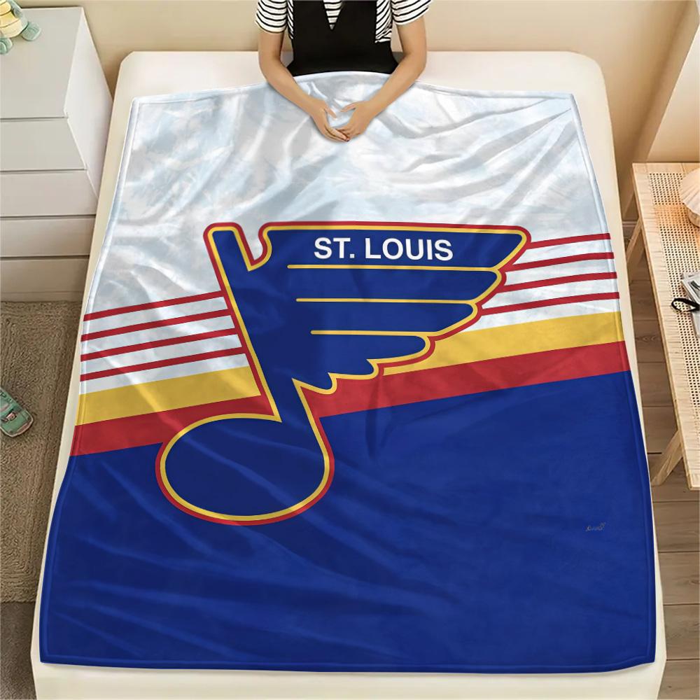 St. Louis Blues Flanelldecke, Hohe Qualität, Bequem für alle Jahreszeiten, Heimdekoration, Wärme und Komfort