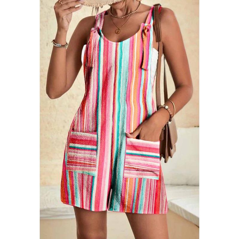 Fashionable Women's Jumpsuit Comfortable and Casual Camisole Pants Suspender Jumpsuit Pants