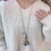 Stainless Steel Elephant Pendant Necklace Cool Style Collarbone Chain Charming Bag Pendant Sweater Chain