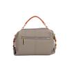 Korean Style Versatile Women's Handbag - Top Layer Cowhide, Color Blocking, Sequined Boston Shoulder Bag
