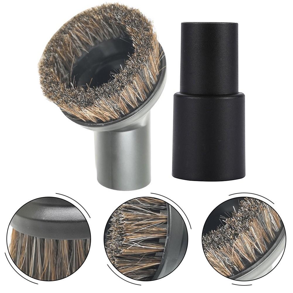 Captures Dust And Debris Horse Hair Brush Round Dusting Brush