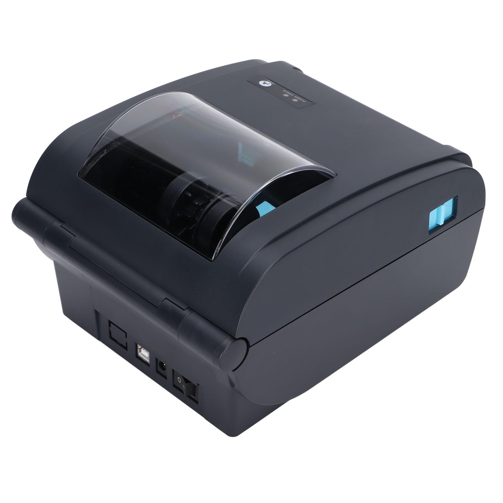 

Термопринтер этикеток Humanized Open Lid Прозрачная бумага Warehouse Принтер этикеток большой шириныUS EU Plug