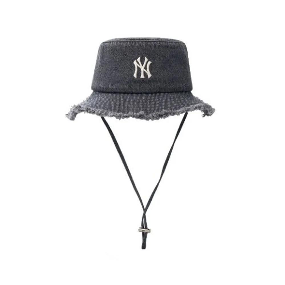 [MLB] Cap JQT 3AHTD025N-50GRS Color Denim Safari Bucket Hat New York Yankees 57