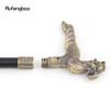 Copper Phoenix Long Tail Walking Cane Fashion Walking Stick Gentleman Luxury Crosier Knob Walking Stick 93cm