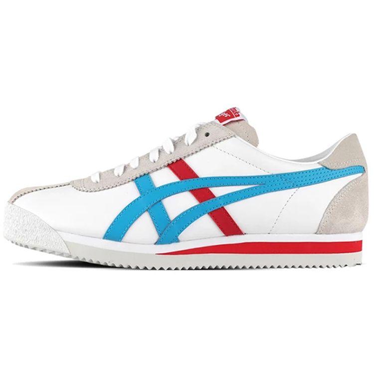 Onitsuka Tiger Corsair Comfortable Daily Slip Resistant Durable Low Top Lifestyle Shoes Men sneaker Red White Blue D7N2L-0141