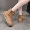 Large Size Flat-bottomed Short Fashion Boots for Women, New Autumn and Winter Models, One-pedal Single Boots for Women