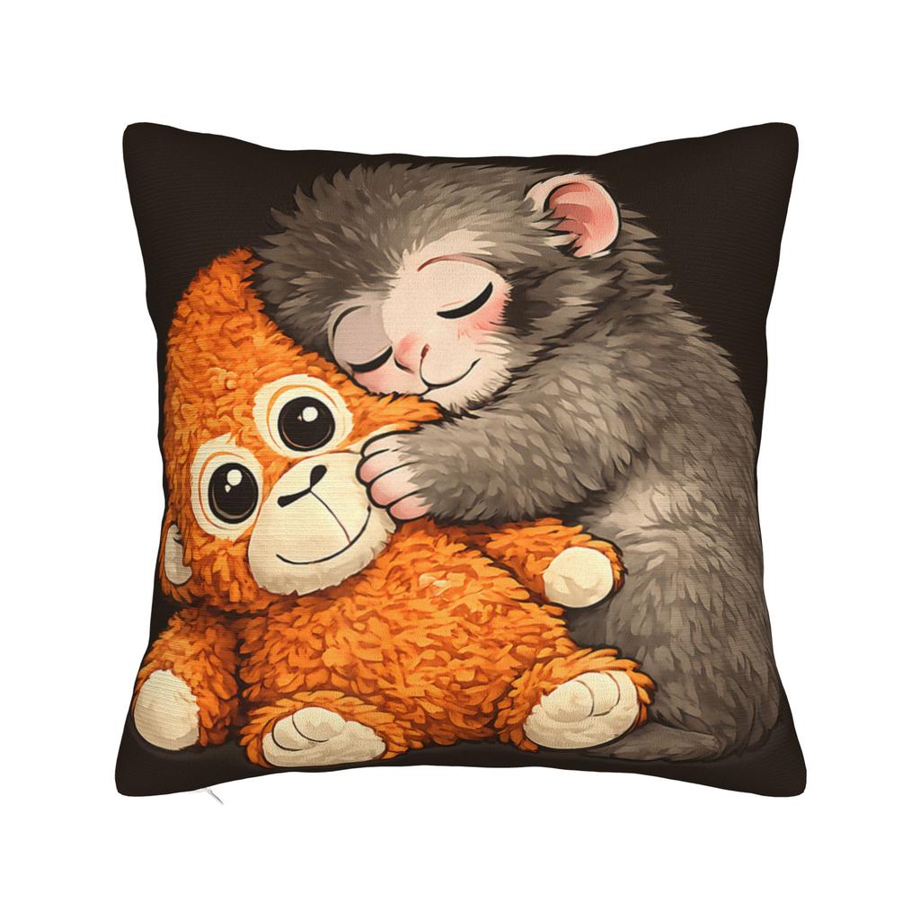 Pillow Case Cuddle Therapy Love You More Punch Monkey Baby Makak Cute Comfy Pillow Cover For Car Home Decor Cute Pillowcases