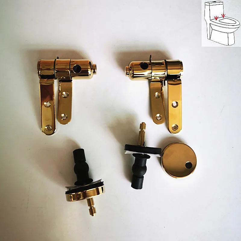 Toilet cover hinge, stainless steel slow lowering fixing bracket, hinge metal accessories, thickened screws