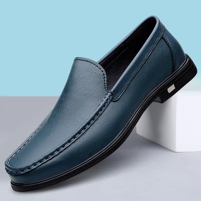 FashionHigh Quality Mens Business Leather Shoes Casual Elegant Driving Shoes Genuine Leather Male Loafers Simple Soft Male Walking Flat