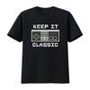 Men S Keep It Classic T Shirt Black 2X Large vintage Washed Comfortable streetwear Stylish graphic Stretched homme Breathable