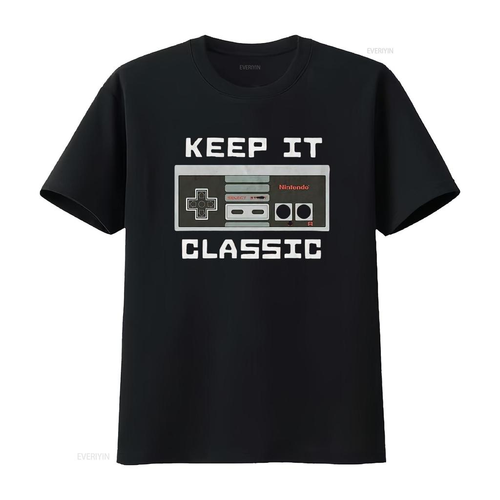 Men S Keep It Classic T Shirt Black 2X Large vintage Washed Comfortable streetwear Stylish graphic Stretched homme Breathable