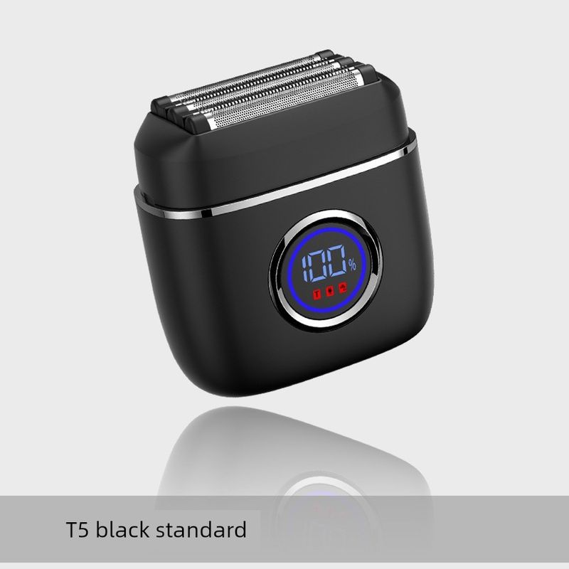 

Langfu 10-Watt Razor Reciprocating Electric Shaver for Men, High-Power Electric Beard Trimmer for Coarse and Hard Beards, Model T5 10W Black Standard Configuration