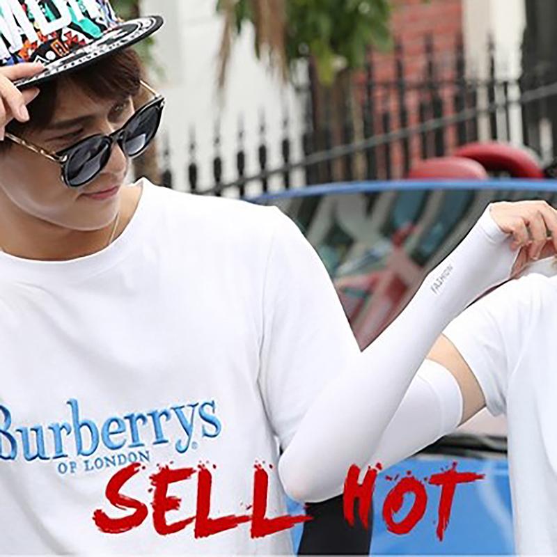 Raka Issilke Ärm Solskyddsmanschett Armvärmare UV Solskydd Anti-halk Sommar Herr Dam Handskar Utomhus Cykling