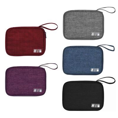Sac de rangement portable pour bracelet de montre, Câble de données, Alimentation mobile, Pochette organisatrice de voyage, Boîtier de voyage pour câble de données anti-poussière