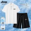JEEP SPIRIT Men's Quick-Dry Polo & Ice Silk Pants Set
