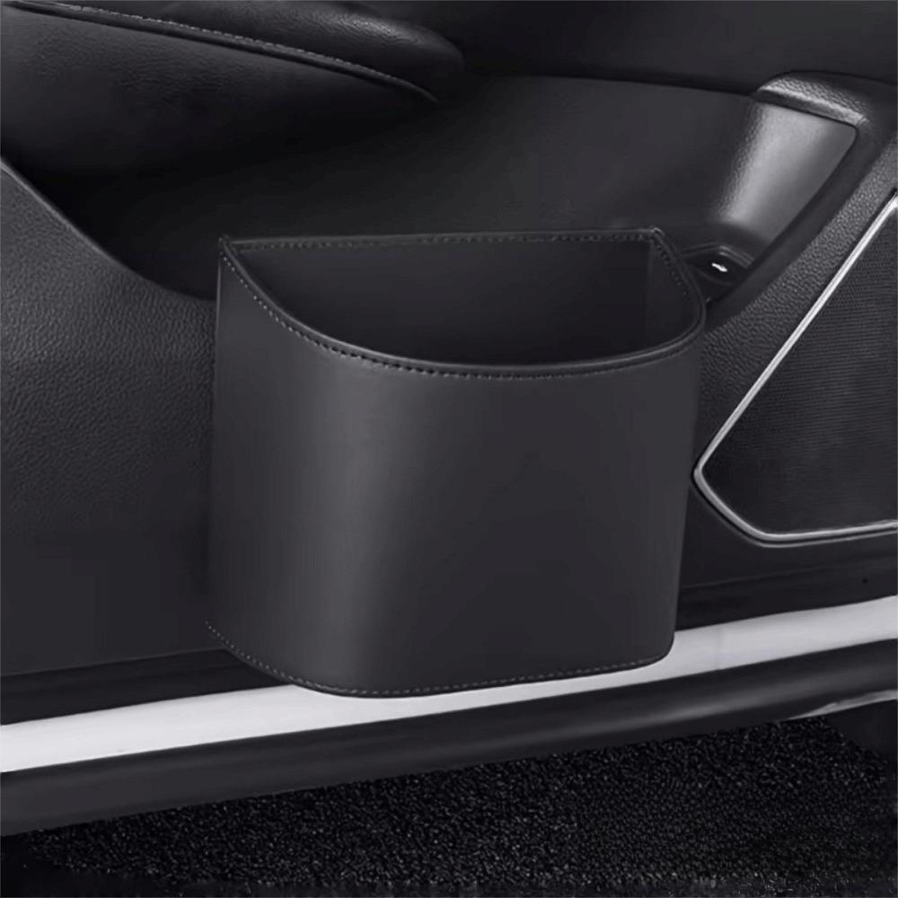 Hanging Rear Seat Garbage Bin Compact Car Door Trash Can Portable Car Trash Can  Storage Box