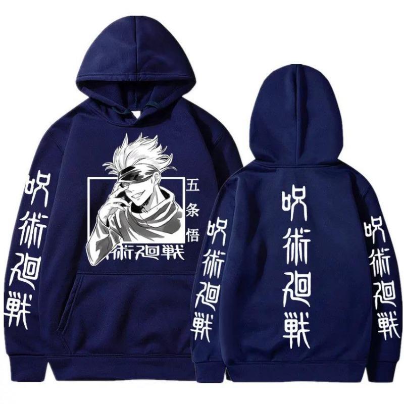 Japan Anime Jujutsu Kaisen Gojo Satoru Printed Men's Hoodie Brand Hoody Y2K Clothes Vintage Casual Unisex Long Sleeve