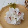 Real Touch Artificial Large Orchid Bouquet 6 Heads Magnolia Branch Fake Flower  Wedding Party Decor