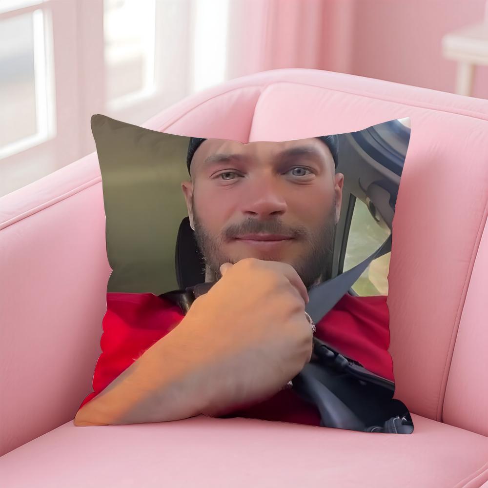 Rapper Jjul Hip Hop Style Cushion Cover Pillow Case Soft Friendly Fabric  Concealed Zipper
