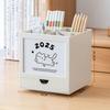 360-degree Rotating Desk Calendar Pen Holder Cute Cat Desktop Stationery Organizer Multi Functional Desk Calendar