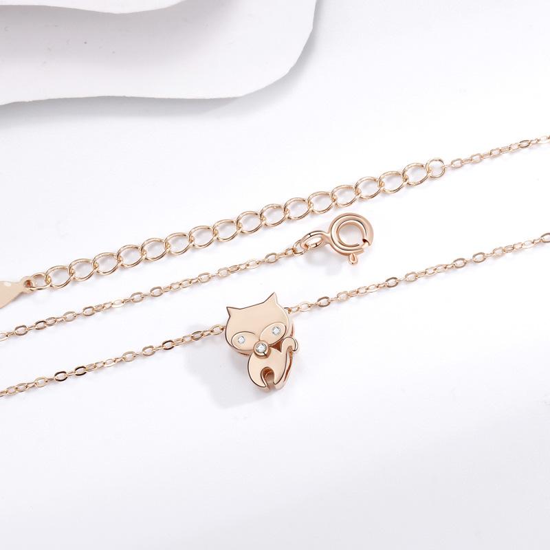 Accessories Cute Cartoon Little Fox Necklace Women's Niche Fashion Light Luxury Versatile Accessories