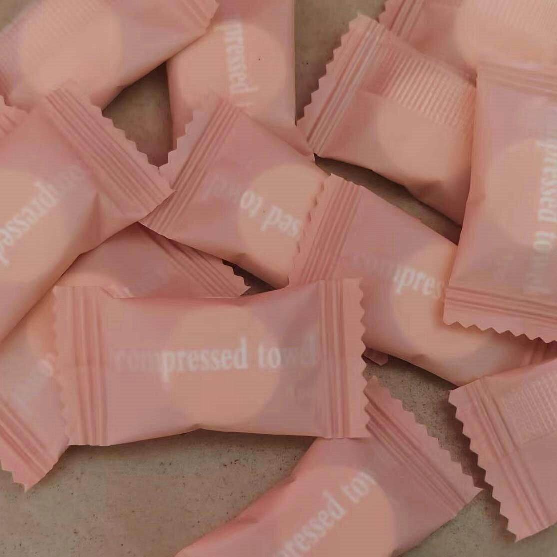 

Одноразовий стиснутий рушник для обличчя - Серветки для очищення дорожнього розміру 20*22 cm