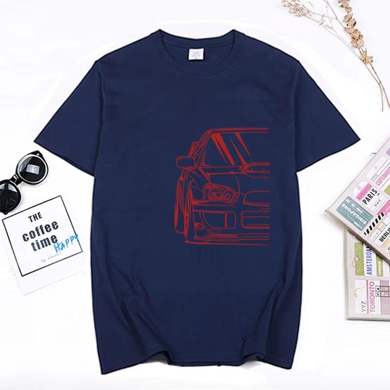 Fashion Hot saleJapanese Classic Car Wrx Sti JDM TUNER CAR APPAREL TURBO SUBIE IMPREZZA AUTOMOTIVE T-SHIRT Cotton O Neck Top Tee