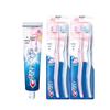 Crest 3D White Morning Dew Lotus Toothpaste with Gum Care Toothbrushes