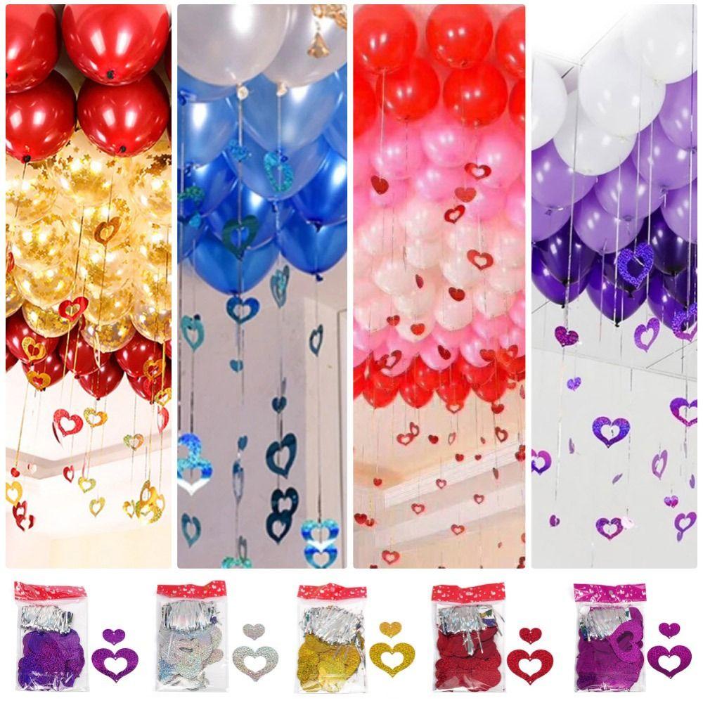 

100 шт./упак. Свадьба, день рождения, декор, воздушные шары, аксессуары, красное сердце, украшение для комнаты, вечеринки