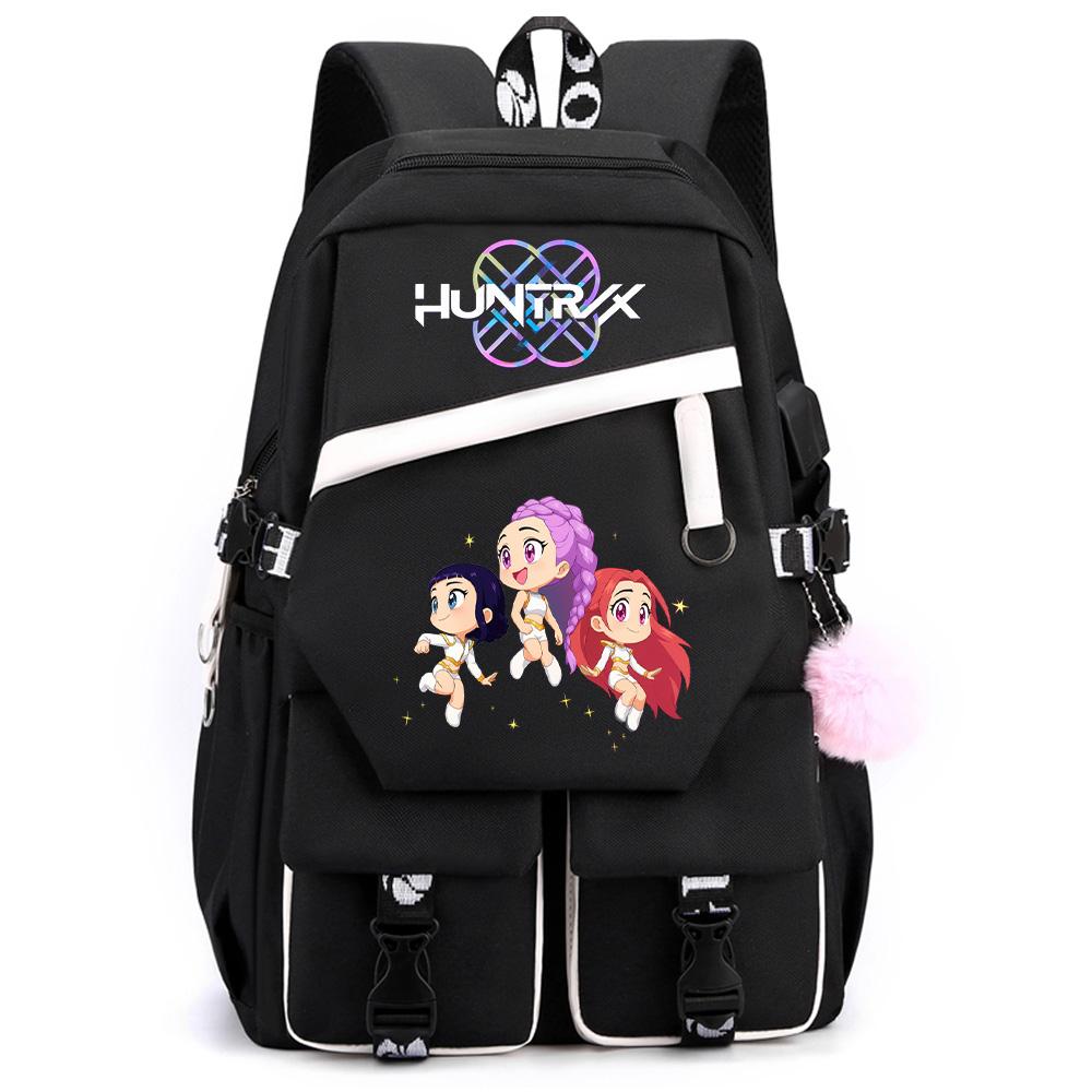Cartoon K-pop Demon Hunters Printed Large Capacity Backpack for Teenger Student Girl Boy Back To School Bookbag Women Waterproof Travel Bag Kid Gift