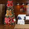 Christmas Decorative Knots 25x25cm Red Velvet Ribbon Bows Large Size Plush Bow Flower Craft Christmas Tree Ornaments Deco Noel