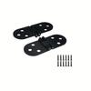 2 Sets 180 Degree Door Hinges High-Quality Zinc Alloy Flush Cabinet Hinges Round Door Hinges Furniture Accessories